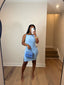 Sky Blue Mini Dress